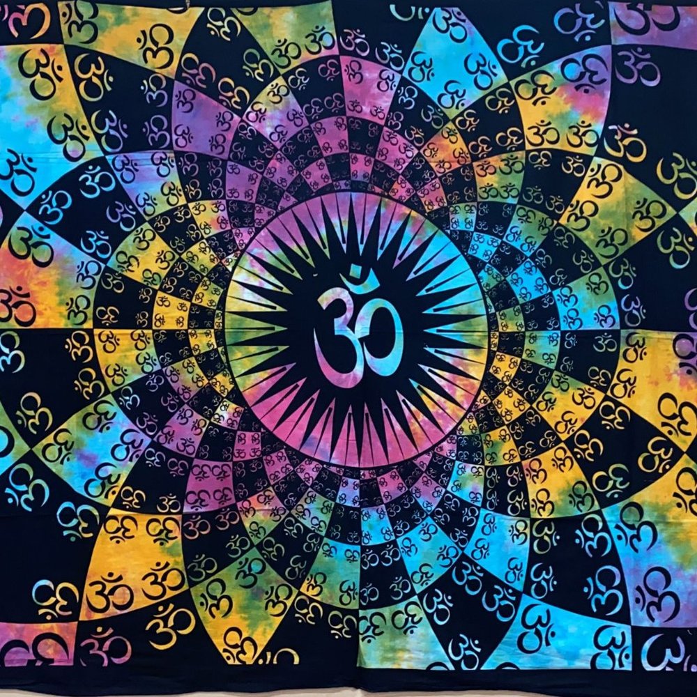 Geometric Om Tapestry